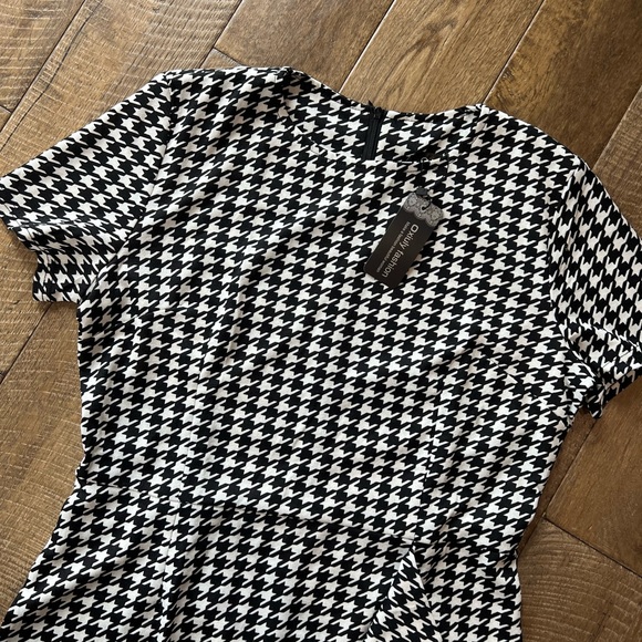 Houndstooth Black & White Dress - Picture 3 of 8